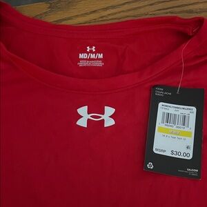 Under Armour Women's Red Jersey Top
